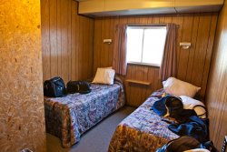 Room at Slate Creek Inn in Coldfoot, Alaska