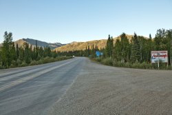 The Dalton Highway at Coldfoot Alaska