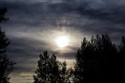 Morning haze in Coldfoot, Alaska