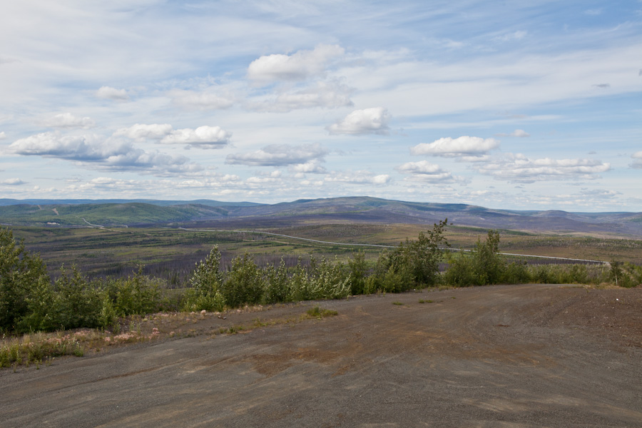 Looking north from a hilltop