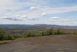 Looking north from a hilltop