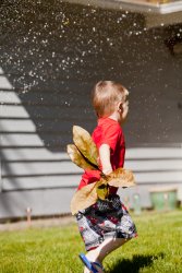 Will running away from the sprinkler