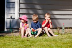 Kate, Andrew, Will and Watermelon 3