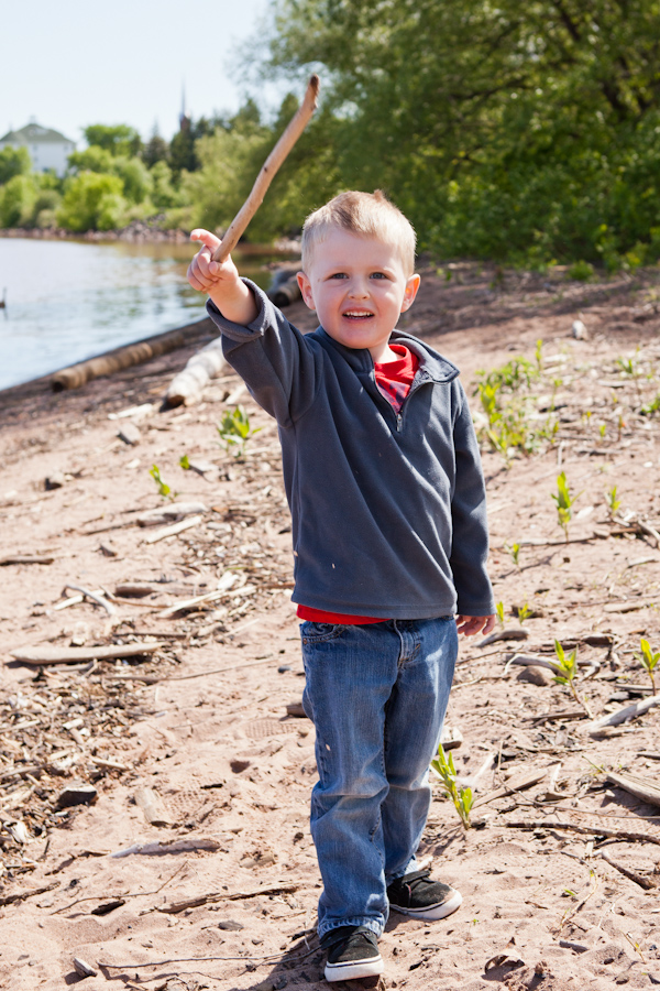 Will presents a stick