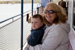 Will and Kathy on the ferry