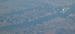 Manhattan from the plane