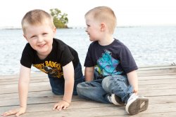 Will and Andrew on a dock 2