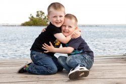 Will and Andrew on a dock 3