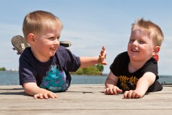 Will and Andrew on a dock 5