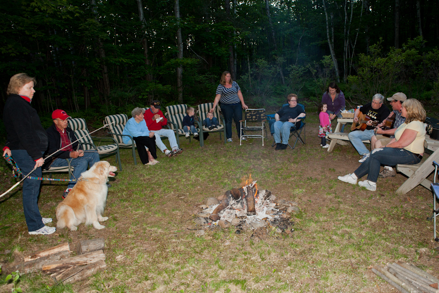 Campfire at Dave and Anni's