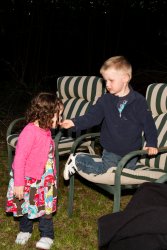 Andrew shares his smores with Violet