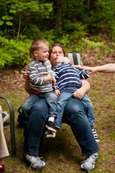 Will and Andrew relax on Bekki