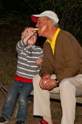 Will shares his smores with Bob