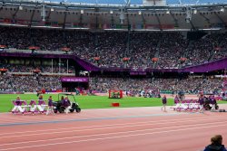 The hurdle carts and their military-style entrance