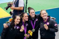 USA's Maggie Steffens, Elsie Windes, Jessica Steffens and Melissa Seidemann (2)