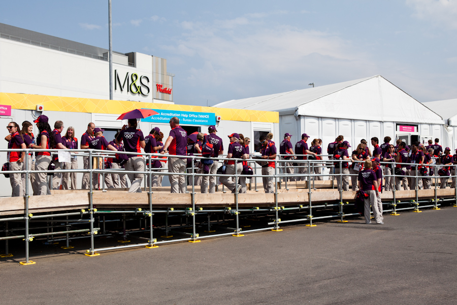 A sea of Olympic volunteers